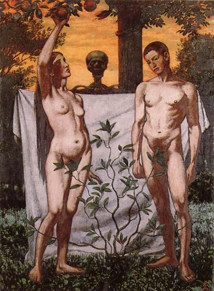 Hans Thoma Adam and Eve china oil painting image